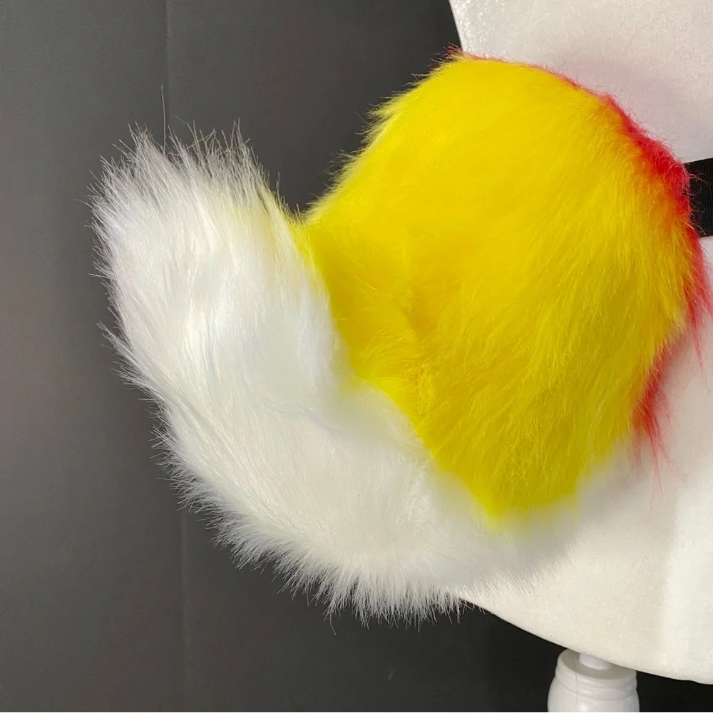 Dino Furry Mask/Fursuit Head with Nub Tail, styrofoam head and stand